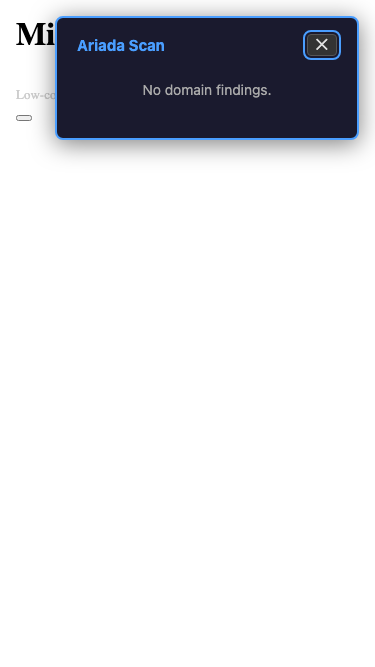 First-party guard active — cross-origin URL returns filtered result